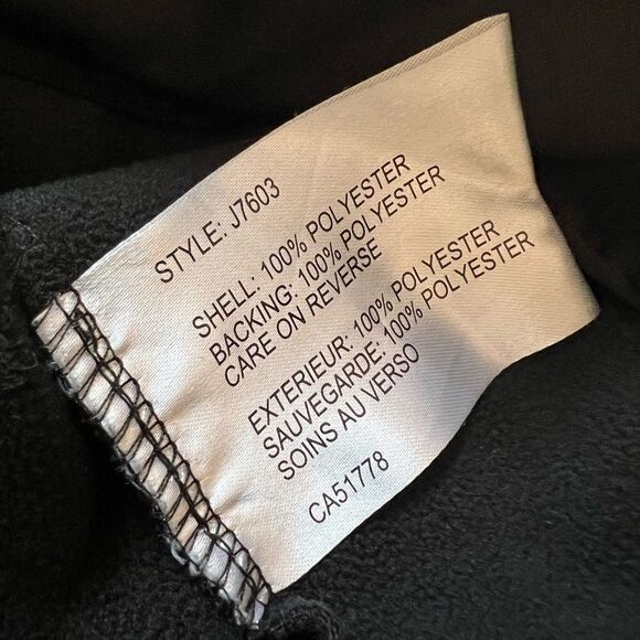 COAL HARBOUR Black Fleece Lined Lightweight Zip Up Rain Fall Jacket XL - Picture 8 of 8